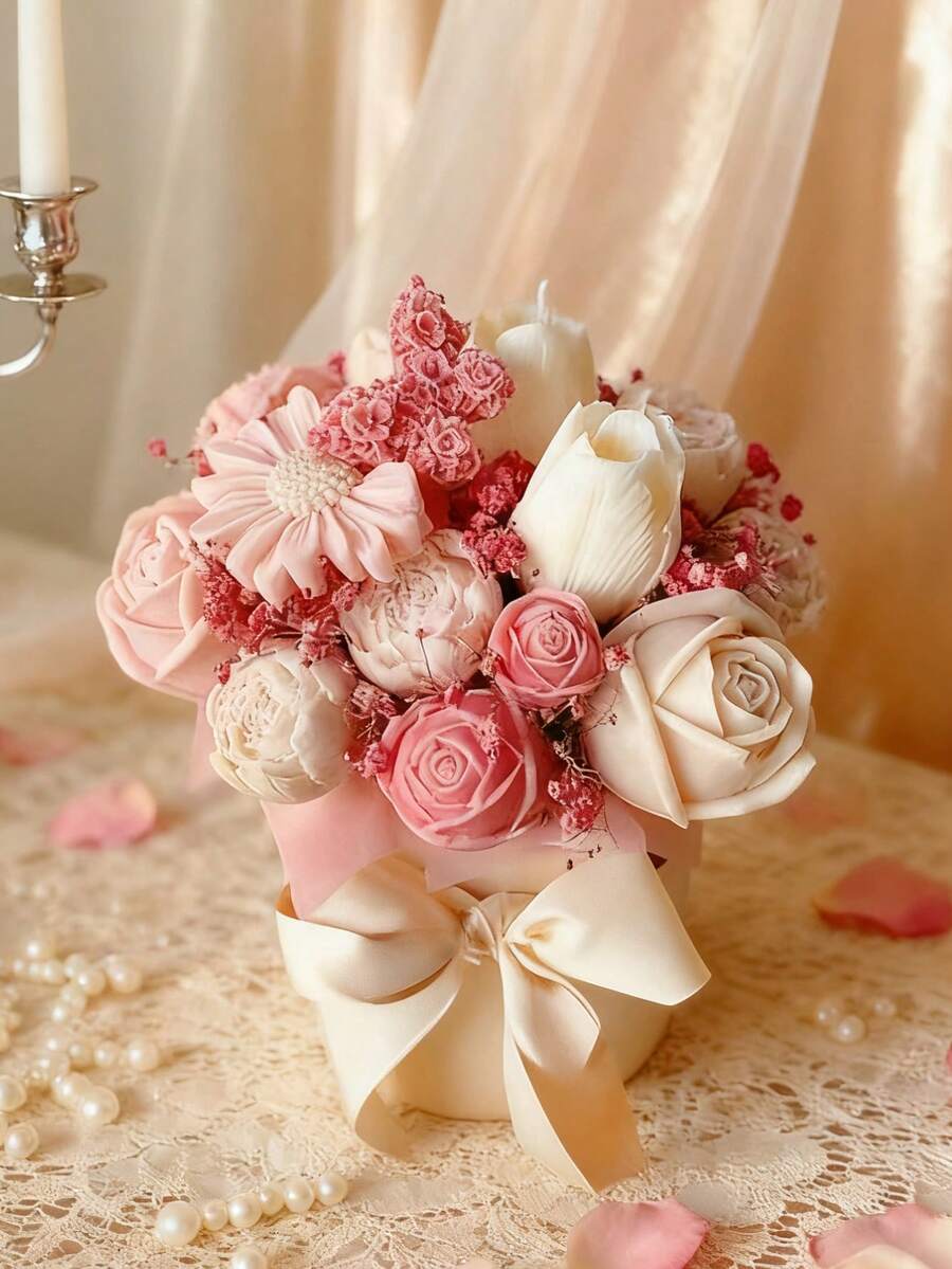 5pcs Floral Silicone Molds - Tulip, Butterfly, Rose, Dandelion And Bud Candle Molds, Suitable For Candle, Soap, Resin, Cement Crafts - Designed For Wedding, Birthday, Mother's Day, Valentine's Day, Easter - Reusable And Easy Demold - Ideal For DIY Crafts, Home Decor, Gift Making, Elegant Floral Patterns Suitable For Fragrance And Handmade Decoration Molds | Floral Design | Silicone Molds