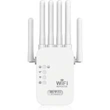 Extensor de WiFi, amplificador de señal inalámbrica de 300Mbps a 2.4GHz, cobertura de hasta 1500m², con puerto LAN/WAN, modo de punto de acceso, repetidor de rango extensor de WiFi para el hogar - Enchufe EU Tipo C(220-240V) - Ver 1