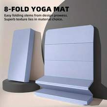 1pc Yoga Mat For Fitness, Foldable Dorm Mattress Pad, Suitable For Sleeping, Laying On Floor, And Napping, POE Anti-Bacterial And Anti-Mite Foldable Mat, Non-Slip And Durable Portable Exercise Mat - Multicolor - View 7