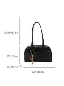 New Luxury Versatile PU Tote Shoulder Bag, Suitable For Travel, Shopping, Commuting
