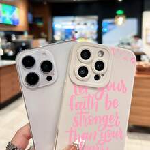 Positive Affirmation Floral Phone Case Compatible With Samsung Phone Cases  17  16 Pro Max  15 Pro Max  13 And  12 Made Of TPU Material Providing Shock And Drop Protection A Great Gift For Family Friends Loved Ones Boyfriends/Girlfriends And For Christmas - White - View 2