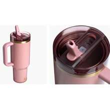 New 2025 Compatible With Stanleyes 40 Oz H2.0 Tumbler With Stainless Steel Folding Straw, Cold Insulation, Airtight And Leak-Proof Hand-Held - Nhiều màu sắc - Xem 7
