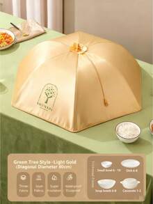1pc Insulated Food Cover, Foldable, Dust-Proof, Washable Dish Cover For Home Use In Winter, Thick - Multicolor - View 5