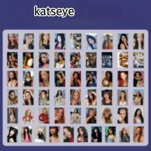 55张K-Pop KATSEYE照片卡套装 | Beautiful Chaos | Gabriela、Lana、Sophia、Manon、Yoonchae、MeiLOMO卡和贴纸 | 粉丝收藏及日记装饰 KATSEYE激光卡 明星周边专辑自印卡、照片LOMO卡 装饰礼品，适合粉丝 | 生动插画 | 高品质印刷 - 彩色 - 查看 8