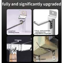 Ganchos de etiqueta de tubo cúbico, accesorios de hardware, colgadores de etiquetas de precio, estantes de exhibición de snacks de supermercado. - 10 piezas - Ver 11