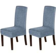 Kitchen Chair Covers - 2 + Stone Blue - View 2
