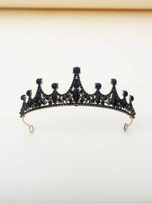 1pc Bridal Crown Headpiece, European Baroque Luxury Alloy Queen Crown, Party Princess Dress Accessory