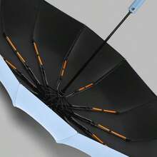 1 pieza Paraguas totalmente automático anti-tormenta, paraguas plegable portátil de 24 varillas de alta calidad con triple pliegue, impermeable, repelente, parasol, a prueba de viento, paraguas plegable, paraguas de lluvia, paraguas compacto, paraguas de doble uso, paraguas de tarjeta, paraguas de cinco pliegues, paraguas cápsula, paraguas de bolsillo, paraguas de viaje, paraguas transparente para mujer, paraguas pequeño, mini paraguas, paraguas con funda, bolsa para paraguas, paraguas grande, soporte para paraguas
