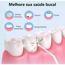 Rechargeable Oral Irrigator 220ml Portable Oral Hygiene And Cleaning Tooth Cleaner - 彩色 - 查看 9