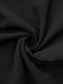 Autumn/Winter New Casual Elegant Retro Romantic Minimalist Artistic Ruffled Hem Loose Button Decor Women Mini Dress