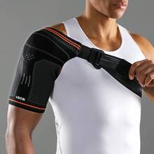VBOSI 1 Pc Adjustable Shoulder Support Brace With Removable Silicone Pad - Compression Sleeve For Left Or Right Shoulder, Unisex Shoulder & Arm Support - màu đen - Xem 9
