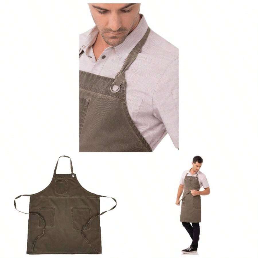 Aprons - Earth Brown + Dorset - Apron With Bib - View 1