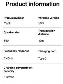 T2 Tws Wireless Transparent Headphones Bluetooth Headset ENC Power Digital Display Stereo Sound Earphones For All Smartphones - Multicolor - View 8