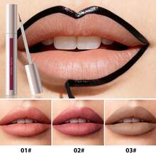 YOUNG VISION 1支哑光尖头可撕式唇釉唇线笔，持久不晕染，防水防汗，不沾杯，裸色，唇线笔，唇釉，日常、圣诞节、节日、派对唇妆 - 彩色 - 查看 3