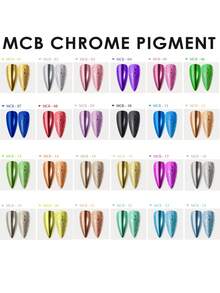 OBP C & G OBP Polvo Efecto Espejo para Uñas - 24 Colores a Elegir - Morado - Ver 3