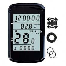 Velocímetro Inalámbrico Via Gps Para Bicicleta Bici Moto Eléctrica Scooter Cuentakilometros Odómetro Para Ciclismo Sin Cables Recargable - Negro - Ver 1