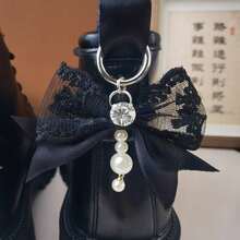 زوج من مشابك الشعر بشكل فراشة ذات طبقتين من الدانتيل والراين والخرز للزينة والاكسسوارات، هدية عيد الميلاد وعيد الشكر - متعدد الألوان - مشاهدة 8