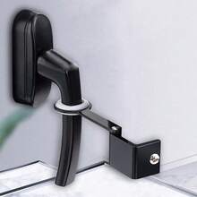 1 cái, Bộ giới hạn khóa cửa sổ bằng kim loại, Khóa khóa cửa sổ tròn màu đen, Bảo vệ an toàn, Phụ kiện cải thiện nhà cửa, Bảo vệ cửa sổ - màu đen - Xem 6