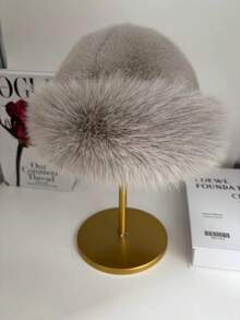 Thick Faux Fur Mongolian Hat, Warm Ear Protection, Versatile & Windproof, Suitable For Autumn/Winter - Multicolor - View 19