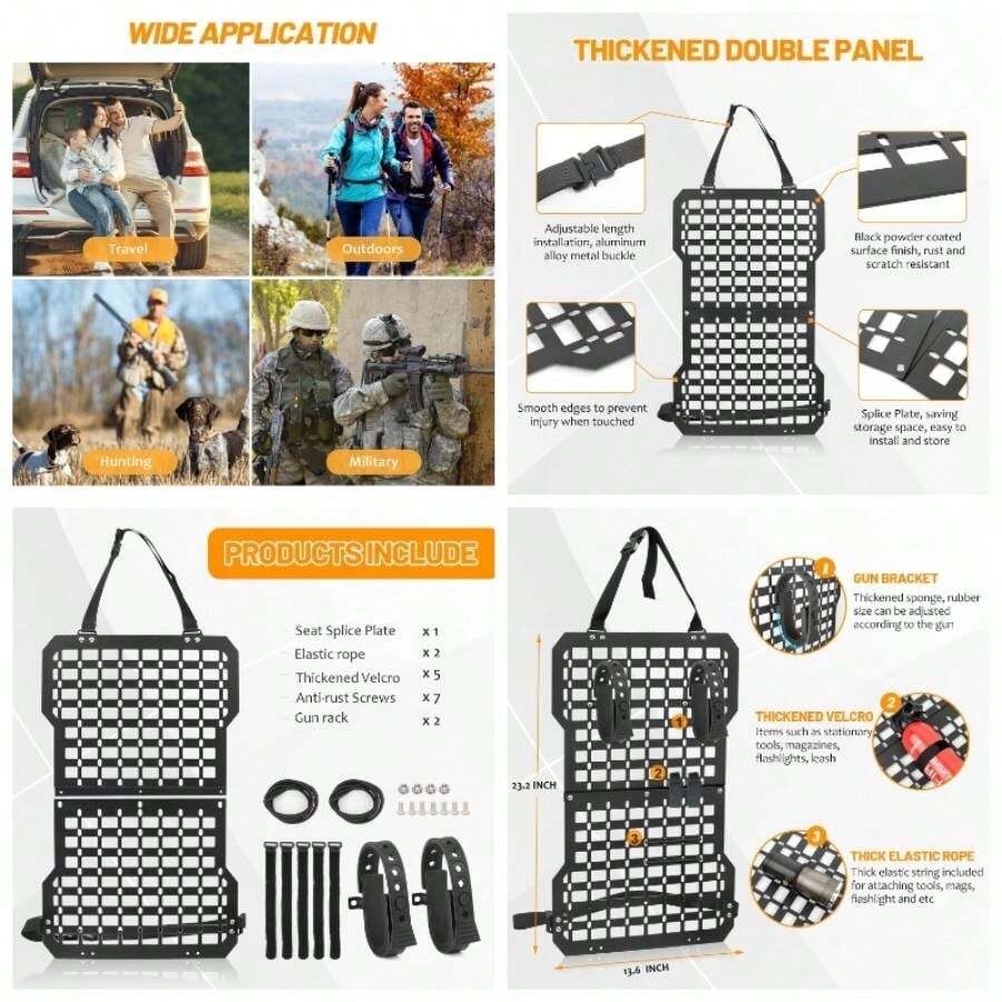 Truck Gun Rack Molle Gun Holder Molle Panel Vehicles Tactical Truck ...