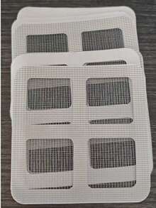 10个/包，一次性塑料排水口毛发收集器，自粘式毛发收集过滤器，二合一浴室厨房水槽过滤器，淋浴浴缸排水口毛发收集器，无需钻孔安装，便携轻巧，公寓必备，浴室排水口防堵塞毛发过滤器 - 銀色 - 查看 11