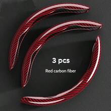 3件套 - 激光碳纤维汽车方向盘套：运动感十足，赛车级握感，提升驾驶体验 - 增强舒适性和操控性，适用于多种车型 - 彩色 - 查看 9