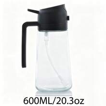 20.3盎司橄榄油分配器 - 二合一橄榄油分配器和喷油器 - 橄榄油分配瓶 - 二合一烹饪用油分配器和喷油器 - 20.3盎司橄榄油分配器，适用于厨房、烹饪、烧烤、烘焙、沙拉