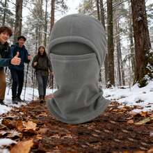 1件装冬季加厚男女保暖围巾 - 重型防风保暖面罩，户外骑行围脖，透气涤纶针织面料，适合冬季骑行、户外活动、滑雪、摩托车驾驶必备 - 双重用途设计：适合骑行和户外活动，集围巾/围脖/帽子三重功能于一体，多功能拉法帽 - 彩色 - 查看 7