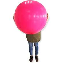 Globo Gigante Latex 36" Pulgadas 90cm Fiesta Decoracion Cumpleaños Graduaciones XV Años Bodas Navidad Hallowen1 Ideal para Inflar con Helio Aire o llenar de Agua 1Pza Plateado - plateado - Ver 4