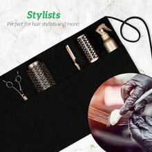 GREEN LIFESTYLE Water Resistant Waist Apron With 3 Pockets For Kitchen Staff And Restaurant Workers Reinforced Seams And Long Adjustable Strap Half Apron Design Ideal For Food Service Cooking And Catering Environments 12 Pack In Black For Durable And Practical Use - Server12Pack - Xem 5