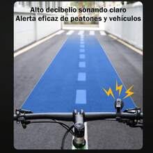 Timbres de Bicicleta,Campana de Bicicleta de Montaña,Campanas de Bicicleta con Sonido Fuerte,Campanas de Cuernos,Ajuste para Manillares de 0.87-1.25in/22.2-31.8mm - Amarillo - Ver 11