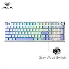 F99 PRO Custom Mechanical Gaming Keyboard Tri-Mode Wireless Hot-Swappable Gasket Mount Structure Pre-Lubed Linear Switches RGB Backlighting PC Peripheral - 彩色 - 查看 23