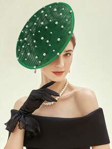 1件装精致小礼帽，鸡尾酒会/茶会/晚宴/派对/婚礼/头饰/迷你帽/发饰/礼品/晚宴/晚宴 - 彩色 - 查看 2