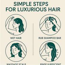 Barra de champú triangular con hoja de tuya y hierba de Usman, hidratante, suavizante, limpia el cuero cabelludo, previene el encrespamiento y la rotura, nutre profundamente el cabello, apta para uso al aire libre, viajes y lavado en casa, ideal para hombres y mujeres con problemas de cabello, regalo de Navidad y vacaciones