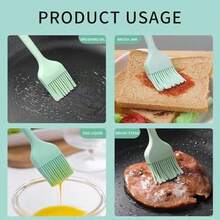 4pcs Kitchen Brushes Set - Cooking Brush, Pastry Brush, Silicone Brush, Baking Brush, Heat Resistant For Cooking, Baking, Kitchen & DIY
