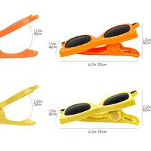 Beach Towel Clips – Set Of 2, Sunglasses Design, Heavy-Duty Plastic, Windproof For Pool, Beach, & Laundry