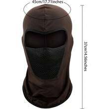 6 Pieces Balaclava Ski Full Face Cover Breathable Balaclava Face Motorcycle And Cycling - 中 + 黑色,海軍藍,深灰色,咖啡色,綠色 - 查看 4