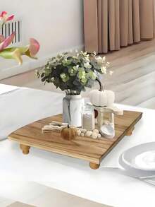 • High-Quality Solid Wood: This Corner Countertop Organizer Is Meticulously Crafted From 100% Solid Wood. Its Surface Retains The Natural Wood Grain, Making Each Piece Unique While Ensuring Durability.
• Multi-Functional Use: This Wooden Organizer Is Versatile And Can Be Used As A Centerpiece For Dining Tables In The Dining Room Or Living Room. It Can Organize Items On Kitchen Countertops, Coffee Bars, Or Bathroom Vanities. It Can Also Be Used As A Cake Stand At Parties.
• Charming Decorative Effect: Its Design Makes It A Great Choice For Various Decor Styles, Especially Rustic Styles. The Painted Surface Adds A Touch Of Elegance Whether Placed On A Coffee Table, Kitchen Counter, Or Desk.
• 100% Satisfaction Service: We Are Committed To Providing Our Customers With The Best Decorative Trays And Making Customer Satisfaction Our Mission. If You Have Any Questions Or Concerns, Please Feel In Touch With Us. - 彩色 - 查看 6