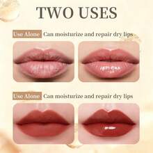 8pcs Broad-Way Vita-Lip Clear Lip Gloss  Ultra-Hydrating & Soothing Formula With Vitamins, High-Shine Non-Sticky Finish Lip Balm With Mint, Rosehip, Coconut, Mango, Argan, Honey, Shea - 彩色 - 查看 4
