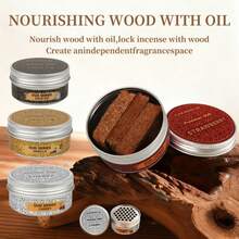 1pc Wooden Air Freshener With Herbal And Cherry Scents, Long-Lasting Fragrance, Adjustable Concentration Cap, No Need For Electricity, Suitable For Cars, Homes, Offices, Bathrooms, And Bedrooms - Various - View 7