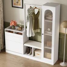 Hall Trees - White - View 4