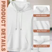 Fashion Men's Female Hoodies Mckenna Grace LOSER Men Printed Graphic Sweatshirts Loose Casual Harajuku Hooded Pullover Sportwear - trắng - Xem 7