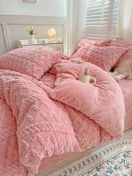 Set piumone a 3 pezzi - morbido e soffice set piumone con piumino alternativo, set piumone in pelliccia, 1 piumone con chiusura lampo e 2 federe, senza piumone incluso, misura singola, matrimoniale, king, queen