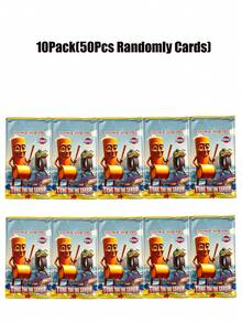 1/5/10/36packs Tung Tung Tung Sahur : Mythology Mountain And Sea Series Strategy Card Game 5 Glossy Laser-Printed Basic Cards Per Pack Shanhaijing Card Thickened Frosted High-Definition Golden Card Play Card Collection Cards Toys Prop Gift - Multicolor - View 10