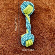 Pet Supplies: Durable Chew Cotton Rope Toy Set For Teeth Grinding And Cleaning - Rope Knot Ball Dog Toys - Multicolor - View 5