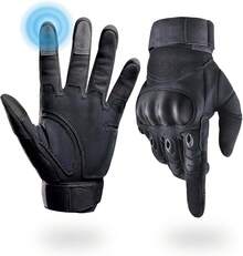 Winter Gloves Men's And Women's Cold Weather Warm Gloves Work Gloves Set Suitable Running, Driving, Cycling, Work, Hiking Outdoor Screen Gloves Autumn Outfits - 黑色 - 查看 1