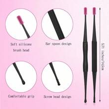 TYUI Q-Grips Ear Wax Removal-Spiral Ear Wax Removal Tool 6PCS Reusable Earwax Removal Kit  Ear Cleaner Soft Silicone Double Sided Head Ear Wax Removal Kits For Olders Adult - 如圖 - 查看 2