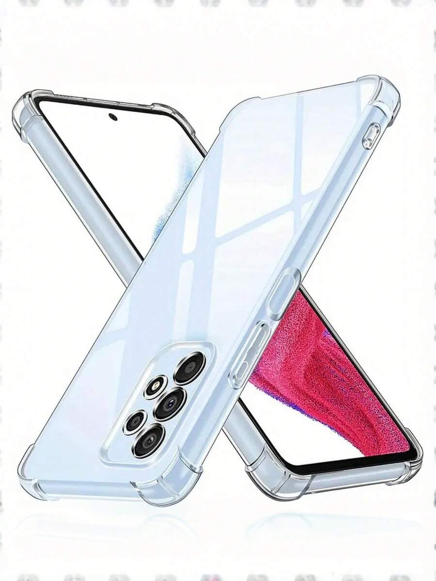 适用于三星 Galaxy A23 A33 A53 A73 A12 A41 A51 A13 A22 A32 A52 A72 A14 A34 A54 5G 的透明气囊防震保护壳 - 無色 - 查看 1