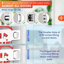 Portable Privacy Lock Travel - Hotel Door Lock Safety Gadget - Home Security Door - Initial - View 4