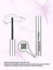 睫毛胶水卸除液，适用于簇状假睫毛，5毫升装，适用于睫毛嫁接，DIY睫毛嫁接卸胶剂，轻松卸除睫毛粘合剂和密封剂（卸胶剂，5毫升），家用睫毛粘合剂卸除剂，方便自行卸除。